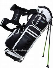 Custom stand golf bag with dual straps 