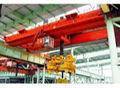 25 ton electromagnetic bridge type rotary telescopic beam crane