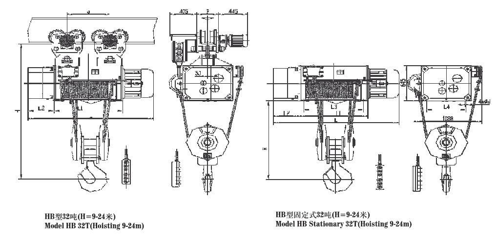 Dust type explosion-proof electric hoist for coal 3