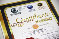 Copyright Certificate