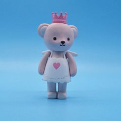 Factory direct cute queen bear cook action figure toy for girls