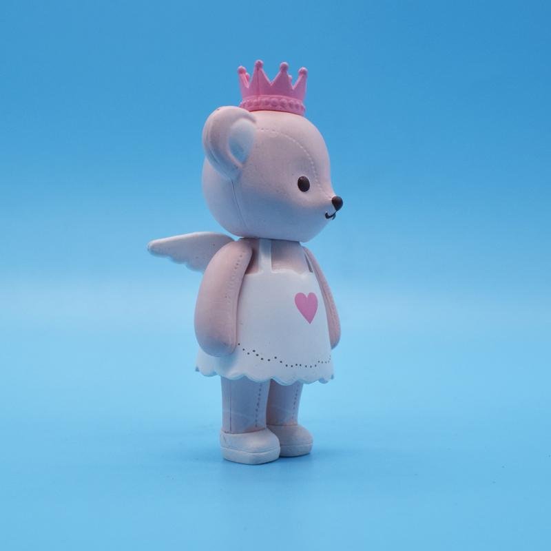 Factory direct cute queen bear cook action figure toy for girls 4