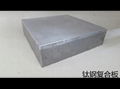 Titanium and steel cladding metal material  1