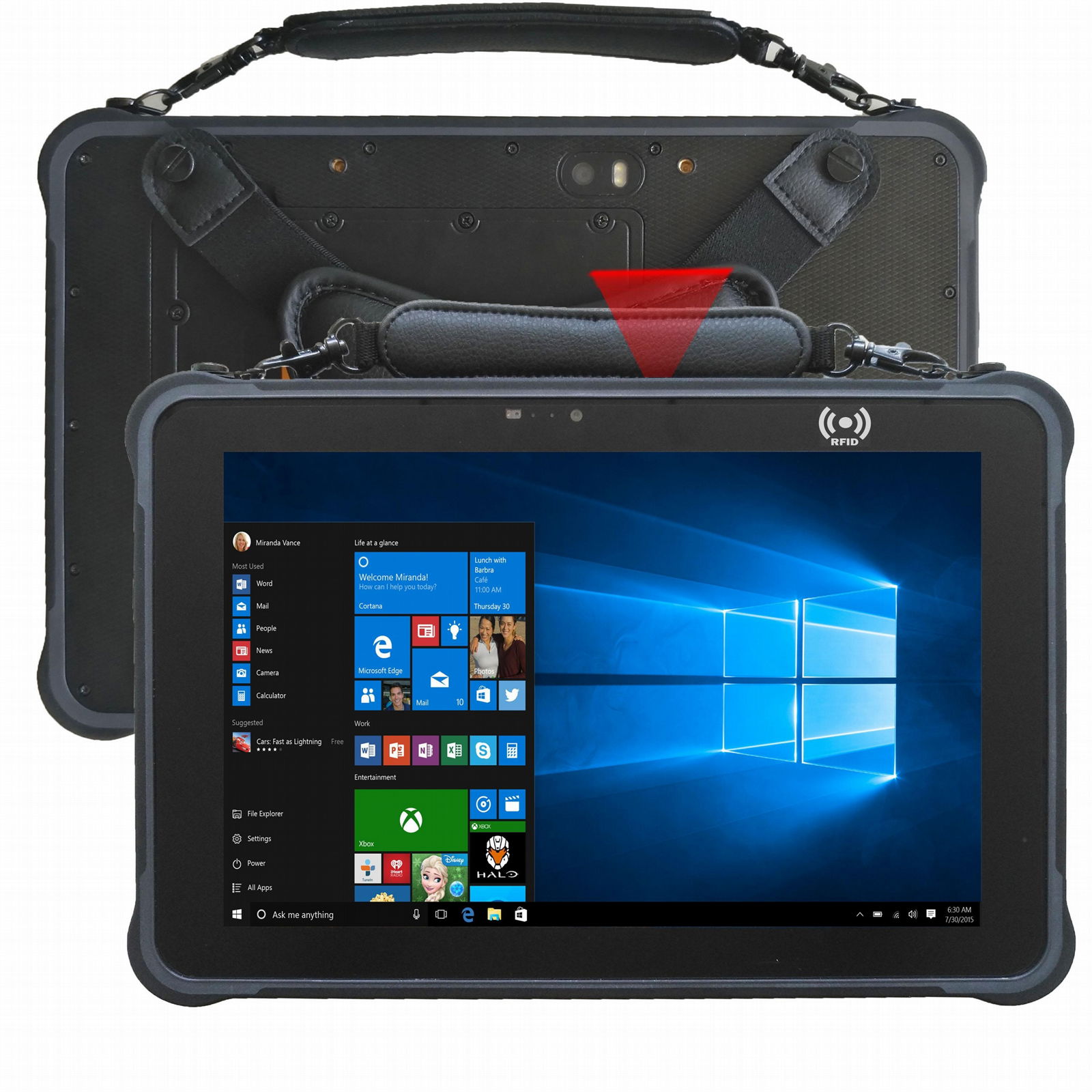 10 inch front NFC hot swap r   ed tablet 