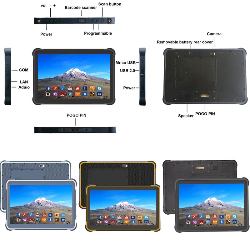 10 inch front NFC hot swap r   ed tablet  5