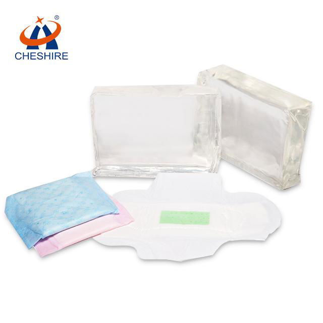 Cheshire hygienic sanitary napkin/diapers using hot melt glue  2