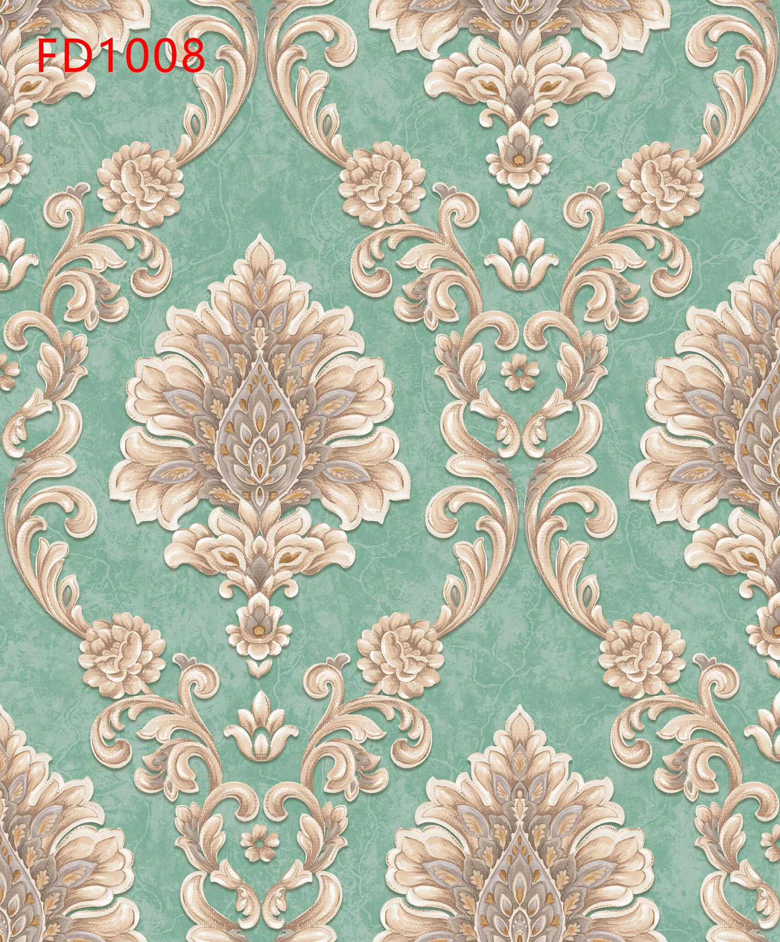 2020 pvc wallpaper wallcoving classic damask new design home decor 3