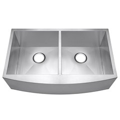 33 Inch Double Bowl Stainless Steel Farmhouse Sink