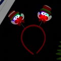 Santa Snowman and bear Christmas Hair Bands Led Christmas headbands 5