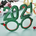 2021 happy new year decorative glasses for kids's 