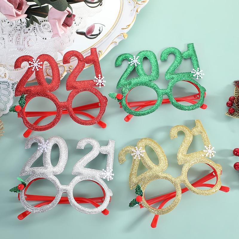 2021新款定制眼镜厂家直销成人儿童新年派对聚会道具眼镜装饰