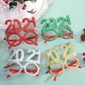 2021 happy new year decorative glasses for kids's 