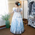 Frozen Elsa Costume for Kids Dress Up Elsa Christmas Party Children Dress 4