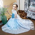 Frozen Elsa Costume for Kids Dress Up Elsa Christmas Party Children Dress 5