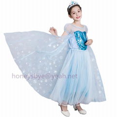 Princess Dress for Children Halloween Christmas Costume Birthday Party Dress