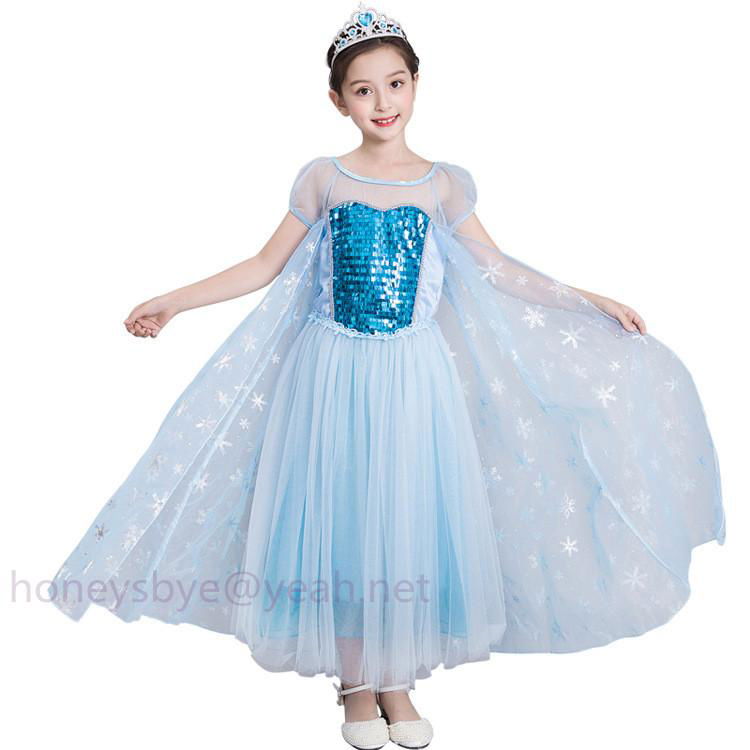 Princess Dress for Children Halloween Christmas Costume Birthday Party Dress 2