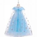 Hot Sale Elsa Princess Costumes Kids Party Dress Frozen Children Dress 3