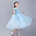 Kids Party With Cinderall Dress Christmas Costumes Children Party Dress 2