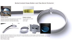 Pipe Bevel Protections with Rubber Seal And PVC Plugs 