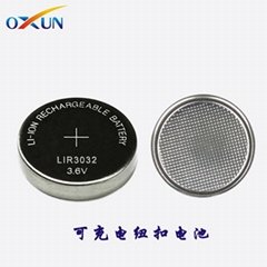Off-the-shelf LIR3032 rechargeable button battery Smart wearable battery