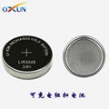 Factory direct LIR3048 rechargeable button battery rechargeable lithium battery