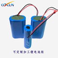18650 plus wire lithium battery 3.7V lithium battery 2000mAh lithium battery 2
