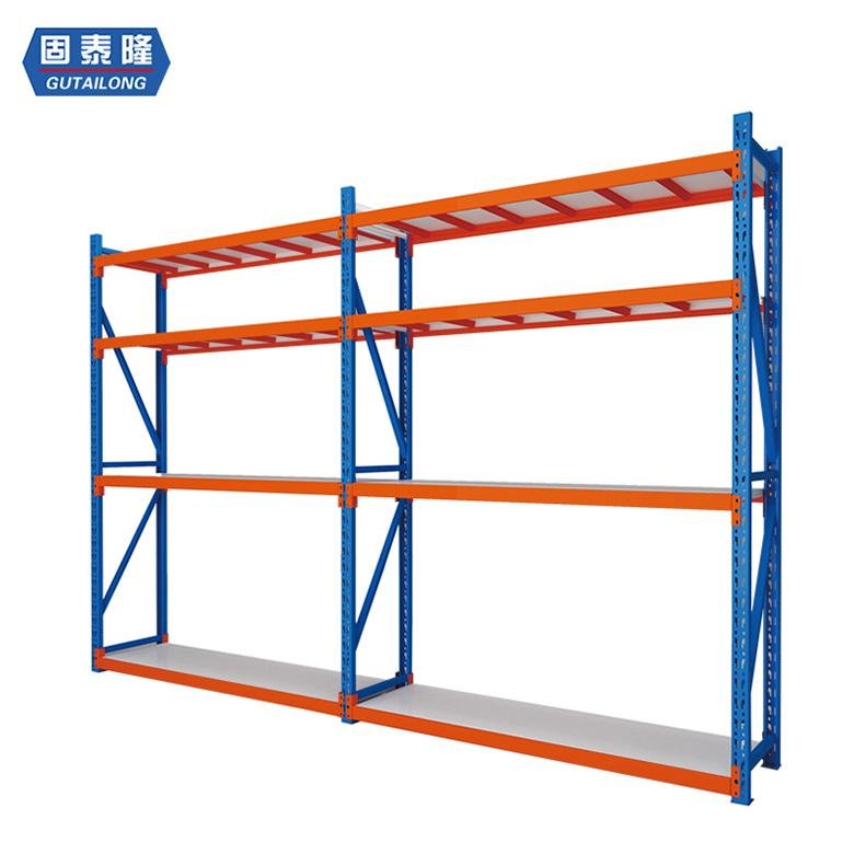 High Quality Blue And Orange light duty shelf storage shelving for warehouse 