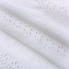 indonesia  lace white 100  %  cotton dress fabric thick embroidered