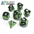 Custom Wholesale Bulk Aluminum 8 Sided 12 Sided Sets Casino Carved Polyhedral Me 1