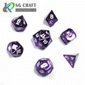 Custom Wholesale Bulk Aluminum 8 Sided 12 Sided Sets Casino Carved Polyhedral Me 2