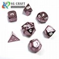 Custom Wholesale Bulk Aluminum 8 Sided 12 Sided Sets Casino Carved Polyhedral Me 3