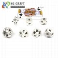 Metal diecasting plated custom engrave precision 6 8 10 12 20 sided game dice