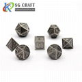 metal dice set polyhedral metal dice set custom metal dice 2