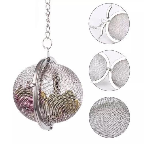 Stainless steel mesh ball shape tea filter infuser  2