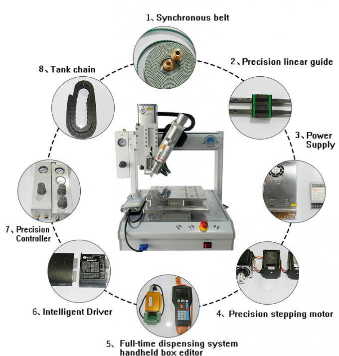 XHL-D331R 4-AXIS Rotation Glue dispenser machine  3