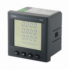 AMC96-E4/KC LCD rs485 modbus 3 phase digital kwh energy meter with 4DI/2DO