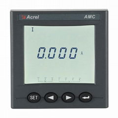 AMC72L-DI/C lcd DC panel current meter DC ammeter follow Modbus-RTU protocol