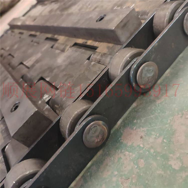 廠家定製高承重碳鋼加厚重型鏈板輸送帶 3