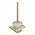 Custom Wall Gold Coloured Toilet Brush