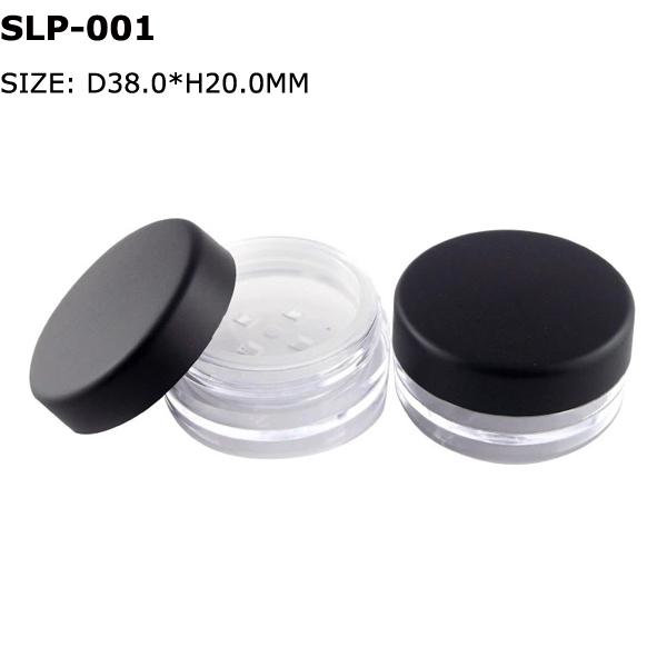 empty loose compact powder case plastic powder jar 