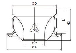 Aluminum jet nozzle diffuser 2