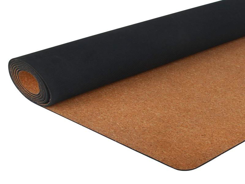 High density travel durable foldable coconut yoga mat with rope 3