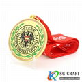 Factory Customized Enamel Metal Sports Medal with Custom Ribbon 2