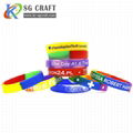 New Debossed Silicone Wristband. 4