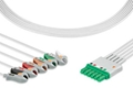 Draeger ECG cable, 5-lead, single-pin connector, MP03404, MS16546