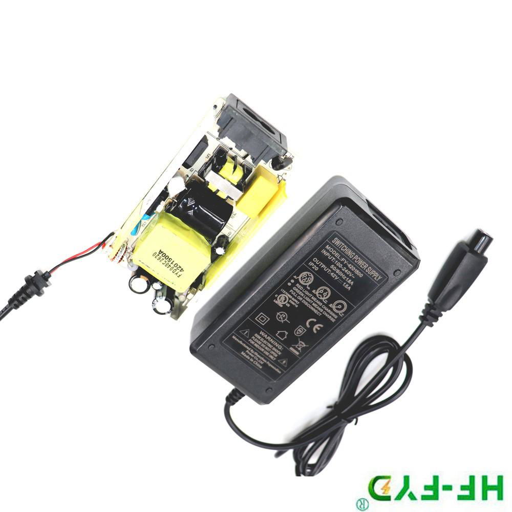 smart 12.6V 2A lithium ion battery charger for 12v battery pack 4