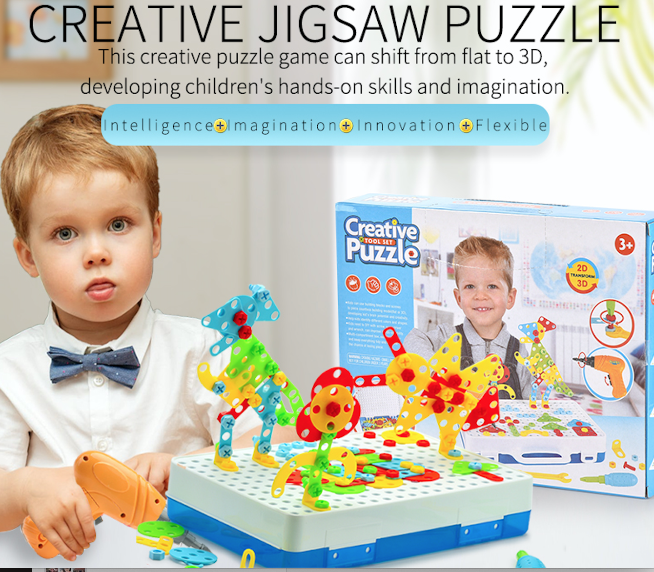 Creat Jinsaw Puzzle DIY Puzzle Intellience Toys 