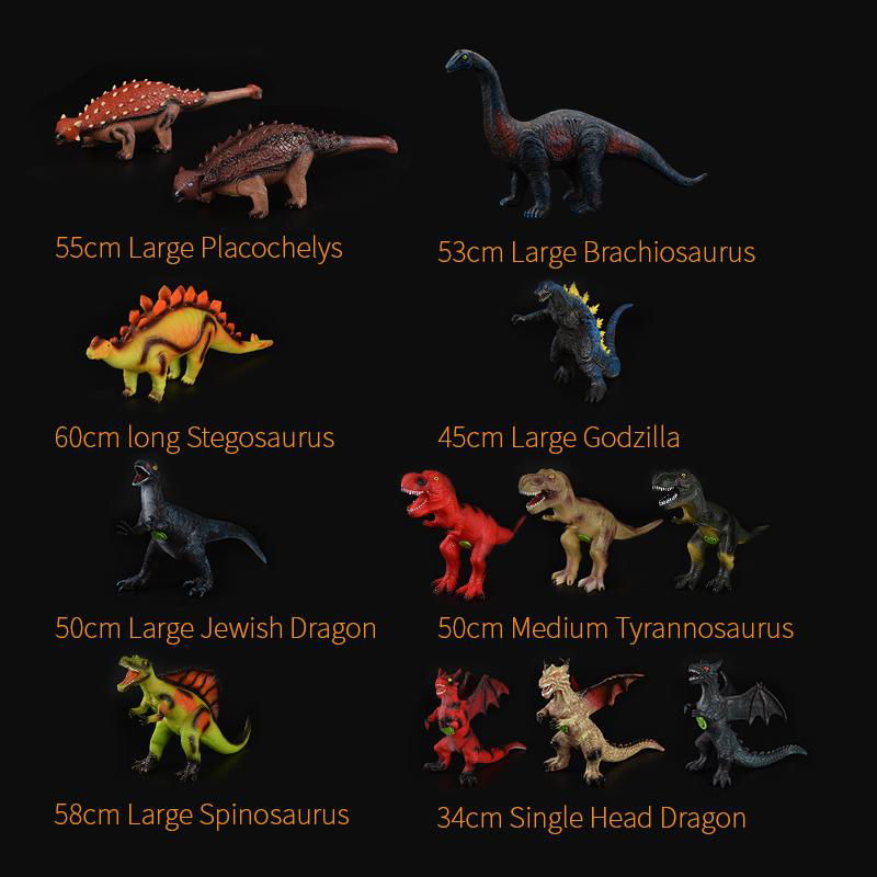 Dinosaurs toys with different size 4
