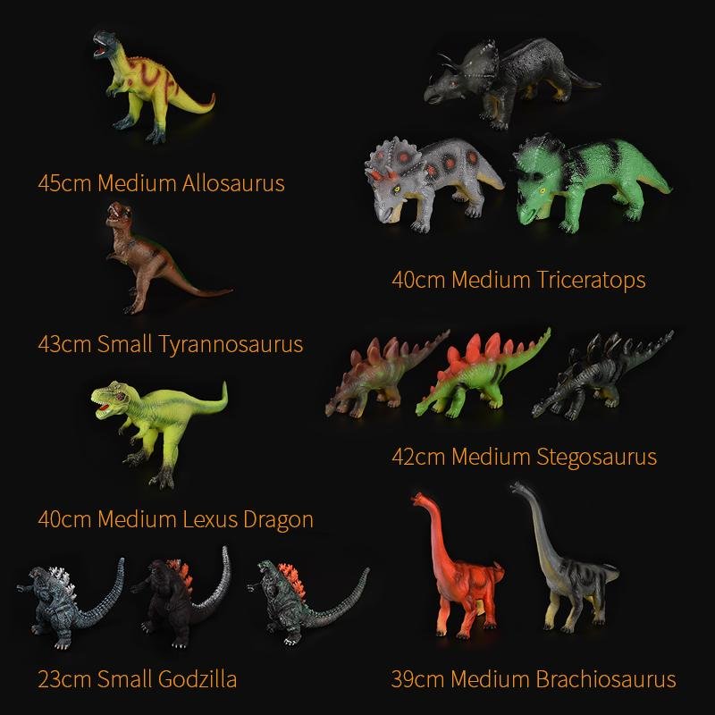 Dinosaurs toys with different size 5