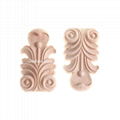 carved wooden onlay solid wood carving ornaments wood applique for furniture